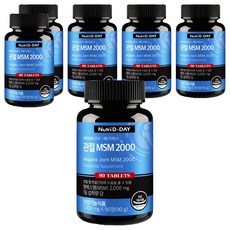 뉴트리디데이 메가렉스 관절 MSM 2000, 90정, 6개