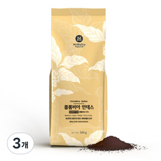 McNulty Coffee 哥倫比亞安地斯單品研磨原豆咖啡, 3個, 500g
