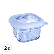 partita 帕緹塔 全矽膠輔食盒 100ml, 藍色, 2個