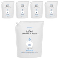 [비건라이프] 베비언스 센서티브 베이비 세탁세제 리필, 2.2L, 5개