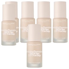 더페이스샵 잉크래스팅 파운데이션 슬림핏 뉴 15ml, C201 트루베이지, 6개