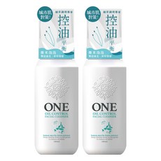 台灣 ONE 全面淨化洗顏慕斯 控油, 180ml, 2瓶