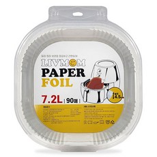 LIV MOM 氣炸鍋方形盤狀烘焙紙 90入, 1個