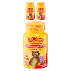 L'il Critters 維他命D3&鈣小熊軟糖 60顆入, 156g, 3罐