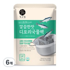 강고집 깔끔한맛 디포리 국물팩 10p, 130g, 6개