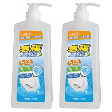 皂福 無香精洗潔精 全新配方 油膩腥味一次瓦解 通過SGS多項認證 無苯無磷無螢光劑 中性 生物分解度高於95%, 1kg, 2瓶