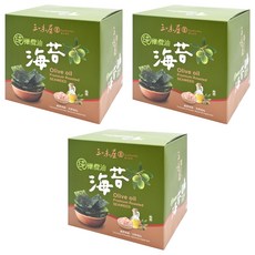 三味屋 100%純橄欖油海苔禮盒 6包入, 90g, 3盒