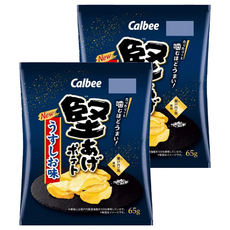 Calbee 卡樂比 Kataage Potato BIG堅脆洋芋片 淡鹽風味, 65g, 2包