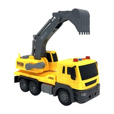 투칸 1:16 포크레인 트럭 중장비 작동완구, 혼합색상, 1개