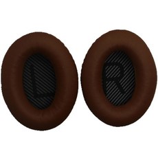 스윗조이 보스 헤드폰 이어패드 호환 QC25 QC35 AE2 QC2 QC15 양쪽세트, 다크브라운 블랙패드