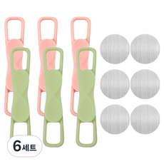 모나코올리브 매직 자석 펜 메모 홀더 2종 x 3p 세트, 그린, 핑크, 6세트