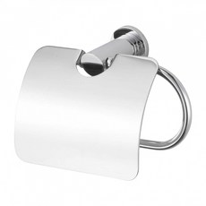 DAY&DAY 日日家居 捲筒衛生紙架 有蓋 青銅材質 蓋子為#304不鏽鋼, 銀色, 1個