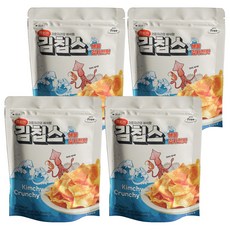 더다믐 김치부각 김칩스 해물김치전맛, 40g, 4개