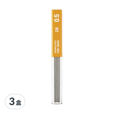 KOKUYO 國譽 enpitsu sharp 六角自動鉛筆芯 簡約低調設計 尖筆頭設計 後方按壓設計 輕巧外殼, 0.5mm, 3盒