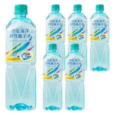 TAIYEN 台塩生技 海洋鹼性離子水, 取自台灣海峽, 經高溫蒸發和UV處理, 入口回甘, 850ml, 6瓶