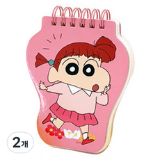 Flyingwhales 蠟筆小新造型筆記本, 2個, 玻璃