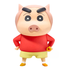 BANPRESTO 蠟筆小新 COSPLAY小新 肥嘟嘟左衛門 塑膠 PVC 材質, 1個