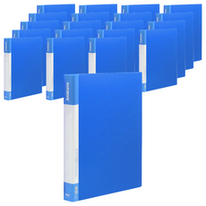 DaTaBanK 三田文具 A4 標準型 3孔夾資料夾, 藍色, 20本