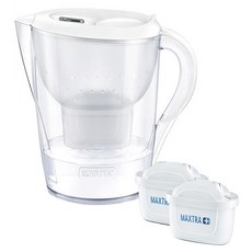 BRITA Marella 馬利拉濾水壺 + MXPRO 全效型濾芯 2個 3.5L, 1套, 白色