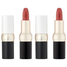 THE FACE SHOP 菲詩小舖 fmgt 全新大膽天鵝絨唇膏, 2個, 3.5克, 03 柔和的玫瑰