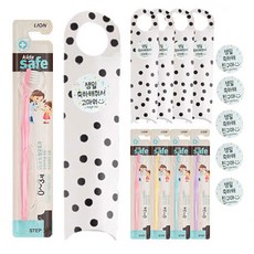 kids safe Yourd Titan 生日回禮牙刷 第1階段 5入 + 圓點包裝盒 5入 + 貼紙吊牌 生日快樂 5入 + 謝謝你祝我生日快樂 5入 套組, 1套, 隨機出貨(牙刷)