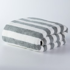 comet 柔軟條紋浴巾 70 x 140 cm, 灰色, 1個