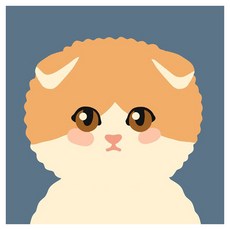 아트조이 DIY 명화그리기 20 x 20 cm, 귀여운아기고양이폴드, 1개