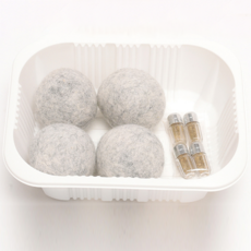 Pangfang 貓貓薄荷球 7cm 4入, 灰色, 1組