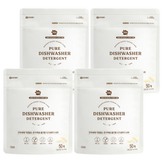 GREEN FINGER 綠手指 Pure 多合一洗碗機專用洗滌劑 50入, 4個, 500g