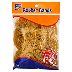 Alpha 大號橡皮筋 150g, 1個, 黃色