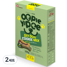 브레드가든 반려동물 우피이피 뼈다귀모양 쿠키믹스 50g x 4종 간식 DIY 세트, 2세트