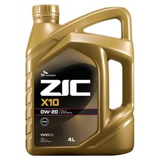 지크 X10 합성엔진오일, 1개, 0w20, 4L