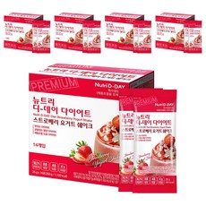 뉴트리디데이 다이어트 스트로베리 요거트 쉐이크 14포, 350g, 5개