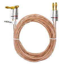 HDtop 韓國製 彎角 香蕉對香蕉 GGUK 50C 喇叭線, 混合色, HT-TP068-10M