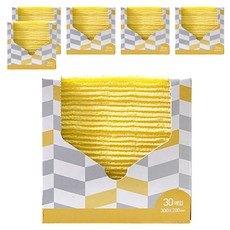 Crova Mall 抽取型拋棄式洗碗布 黃色, 30條, 6盒