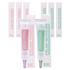 Lash UP 翹睫眉毛護理劑組 第1劑+第2劑, 20ml, 4組