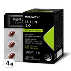 HOLIDAYS 綜合維他命葉黃素2.0, 30顆, 4盒