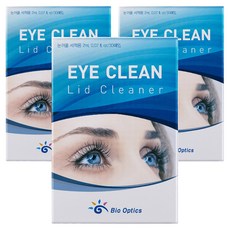 바이오옵틱스 아이클린 리드클리너 눈꺼풀세정제 30p, 60ml, 3개