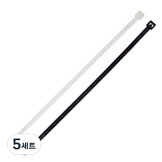 AVERY DENNISON 艾利丹尼森 束線帶 300mm 黑 50p + 白 50p, 5套, 黑色, 白色