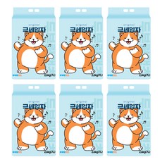 두부랑캣츠 응고형 극세입자 고양이 모래, 2.6kg, 6개, 오리지널 2.6kg, 6개, 오리지널