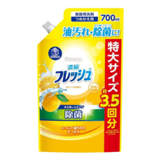 第一石鹼 Kitchen Club 濃縮除菌洗碗精補充包 700ml 柑橘香, 1包