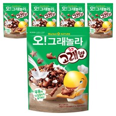 Market O NATURE Orion Oh!格蘭諾拉麥片 巧克力鯨魚飯, 300g, 5個