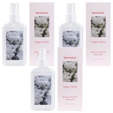 더모티브 메모리 퍼퓸 바디미스트 해피엔딩향, 3개, 110ml