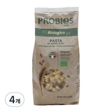 프로비오스 유기농 듀럼 밀 세몰리나 푸질리, 500g, 4개