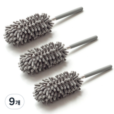 모나코올리브 안테나형 먼지 흡착 클린 브러쉬, 그레이, 9개