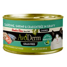 아보덤 전연령 고양이 그레인프리 주식캔, 새우+게살, 85g, 1개