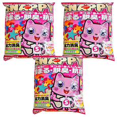 SNAPPY 檸檬香細貓砂，凝結力強，低粉塵，香氛顆粒, 檸檬香, 10L, 3包