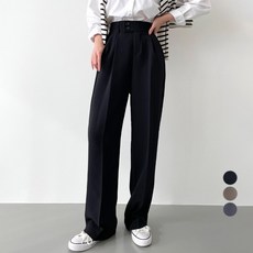 JAL BBA JEAN 女款高腰雙釦直筒落地褲