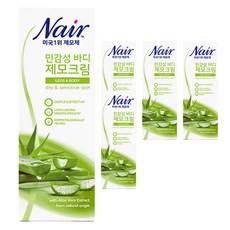 네어 민감성 제모크림 팔/다리용, 200ml, 5개
