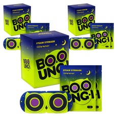 부엉이 더 따뜻하고 오래가는 스팀 온열 찜질 수면 아이마스크 나이트 네이비 무향, 3박스, 12개입